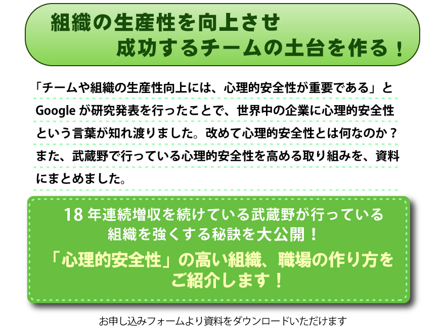 組織の生産性を向上させ成功するチームの土台を作る！